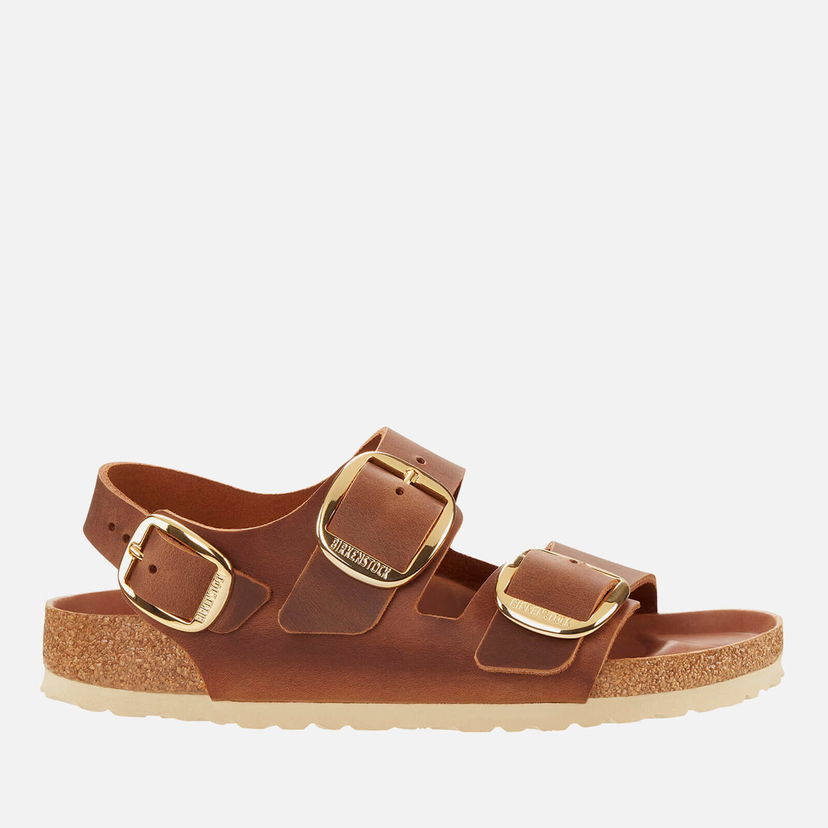 Tenisice i cipele Birkenstock Milano Buckle Oiled Leather Sandals Smeđa | 1024067