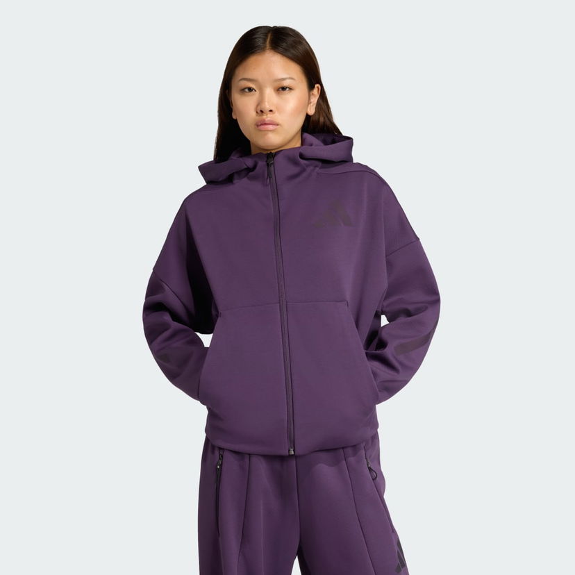 Dukserice adidas Performance Z.N.E. Full-Zip Hoodie Ljubičasta | KC4569