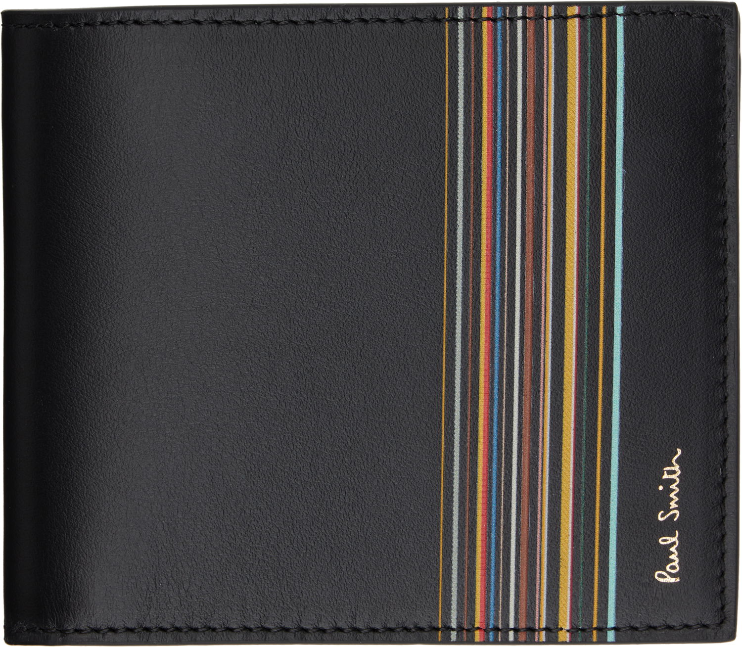 Novčanik Paul Smith Paul Smith Signature Stripe Billfold and Coin Wallet Crna | M1A-4833-LFISIG, 0