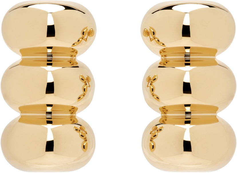 Naušnice Alaïa ALAÏA Gold-Tone Bumper Earrings Žuta | AA2B179LA006