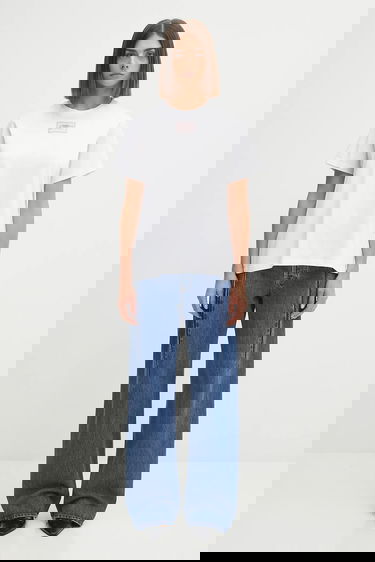 Majica kratkih rukava GANNI GANNI Basic Jersey Collage Relaxed T-Shirt Bijela | T4157, 4