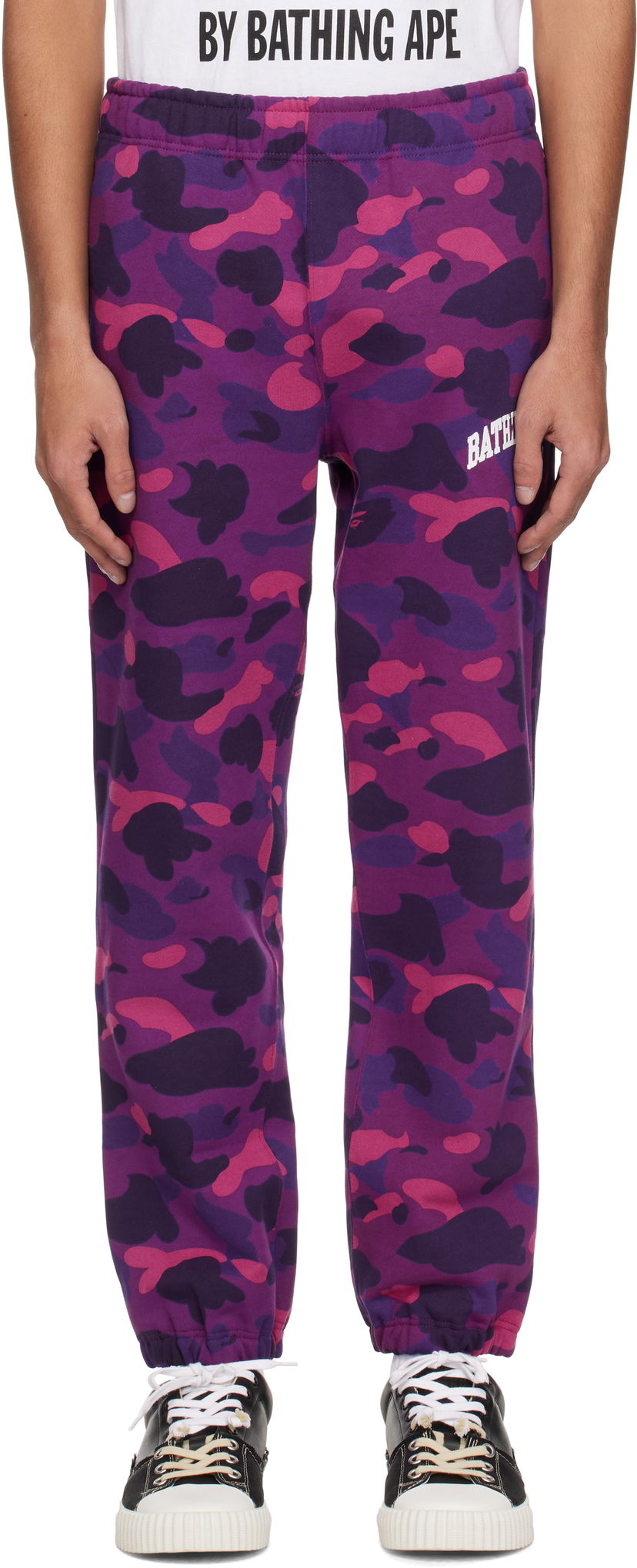 Trenirka BAPE BAPE Camo Sweatpants Ljubičasta | 001PTK801009M