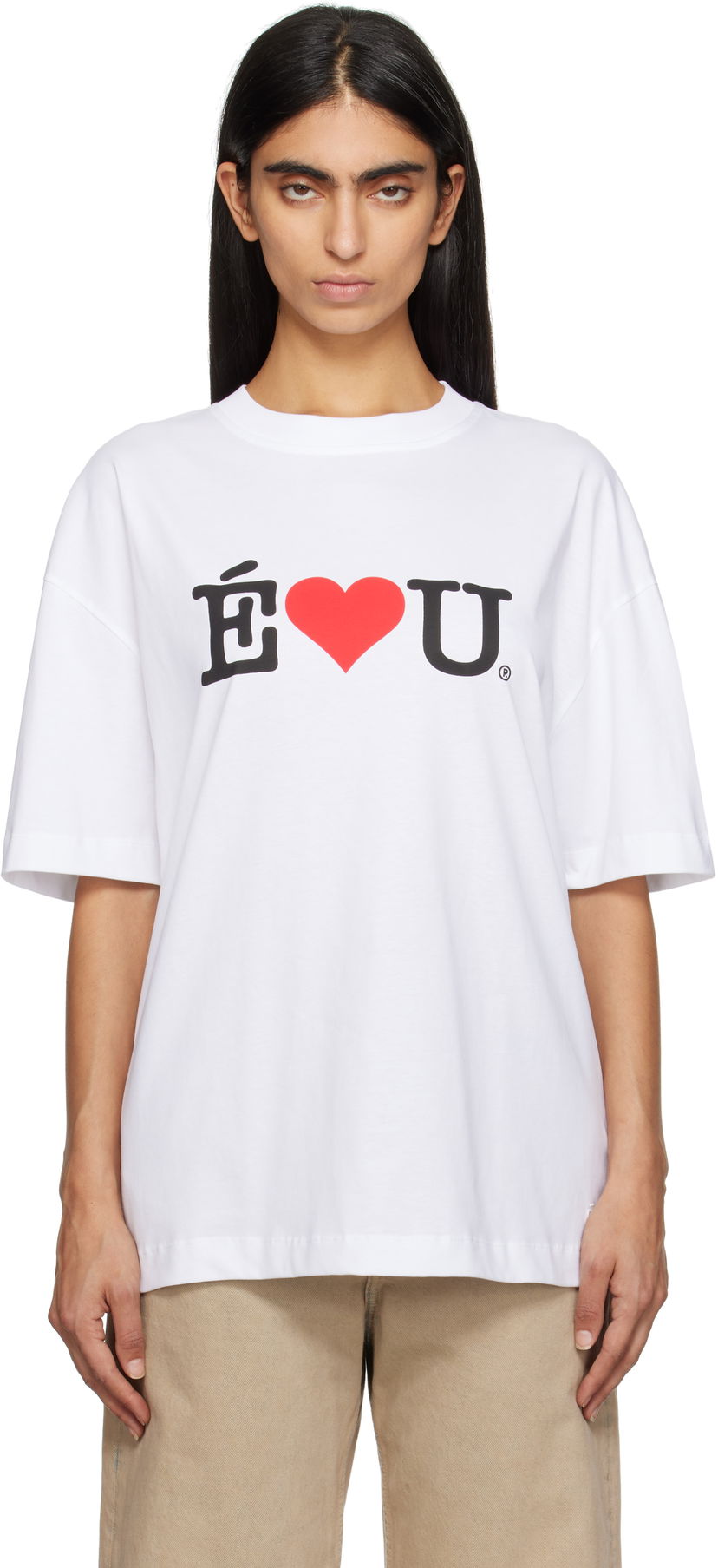 Majica kratkih rukava Études Études 'ÉLU' Relax T-Shirt Bijela | H24MMTSH138-00