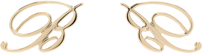 Naušnice Blumarine Blumarine Mini Logo Earrings Metalik | P522W323A