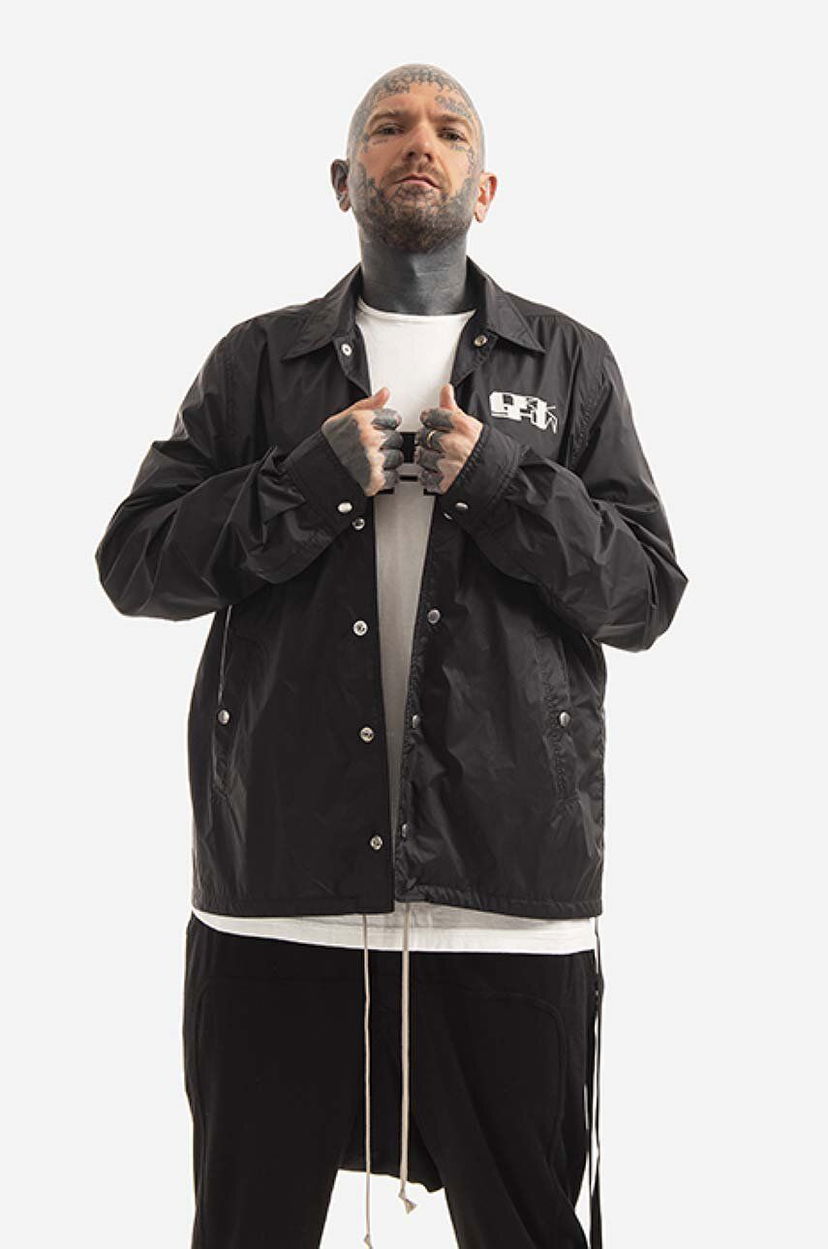 Vjetrovka Rick Owens Snapfront Jacket Crna | DU01B7782.NDEP3