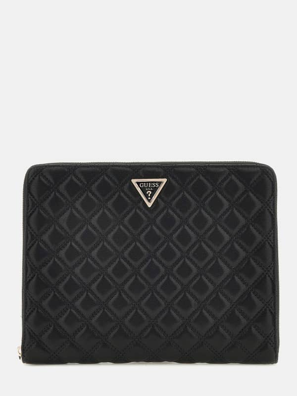 Novčanik GUESS Quilted Tech Case Crna | TWQ87482150