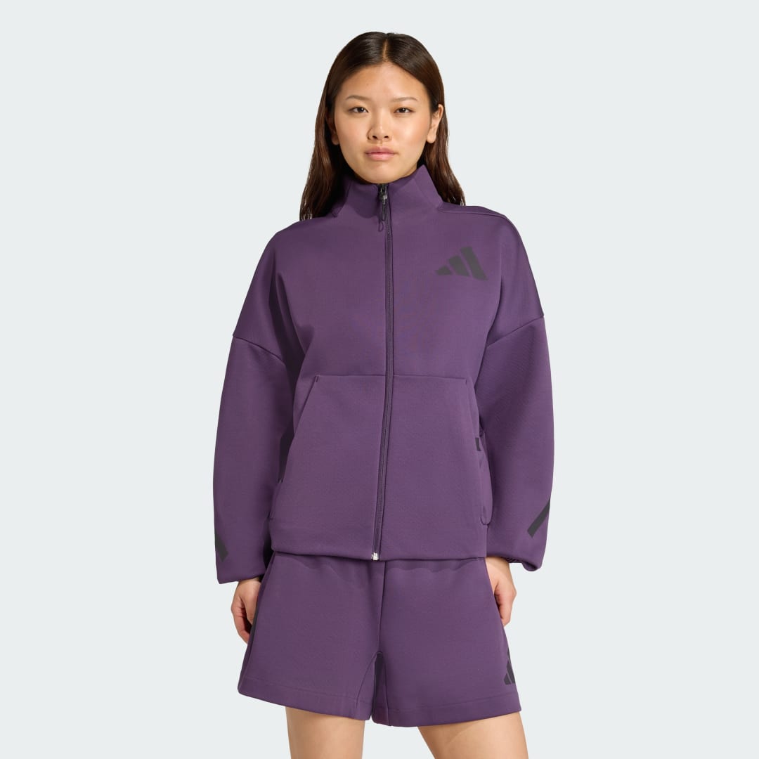 Jakna adidas Performance Z.N.E. Full-Zip Jacket Ljubičasta | JW7780, 0