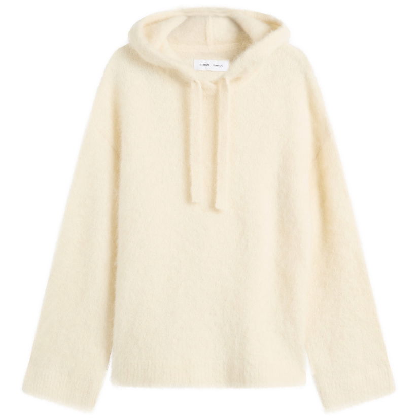Dukserice Samsoe Samsoe Sajeanne Knit Hoodie W Bež | F25300025-CLR000289
