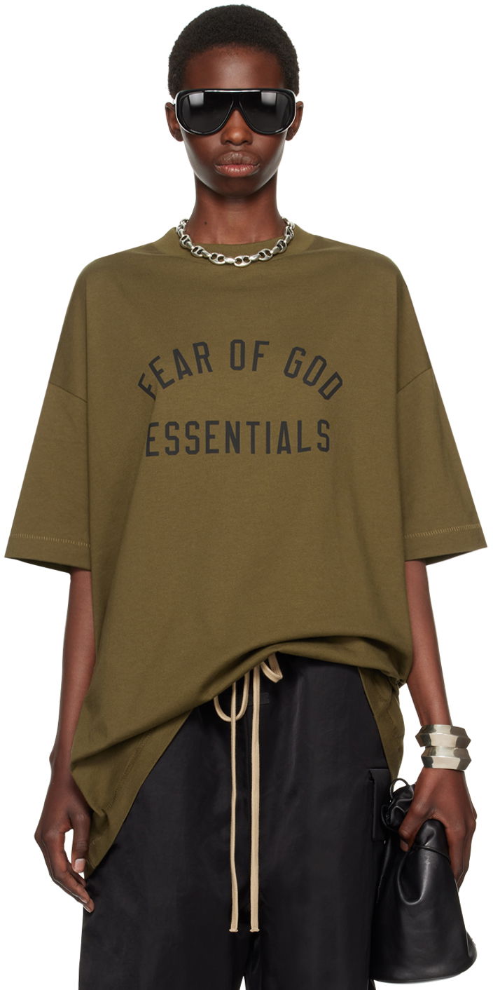 Majica kratkih rukava Fear of God Fear of God Essentials Crewneck T-Shirt Zelena | 125BT244194F