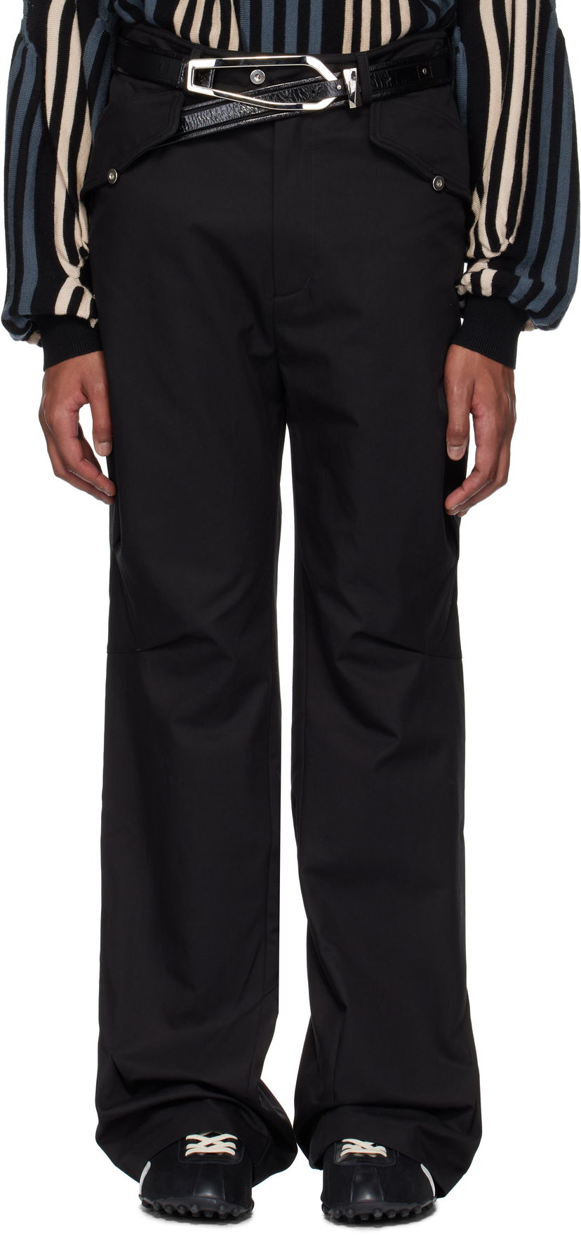 Hlače KIKO KOSTADINOV Kiko Kostadinov Alec K-Dart Trousers Crna | KKSS25T05-18