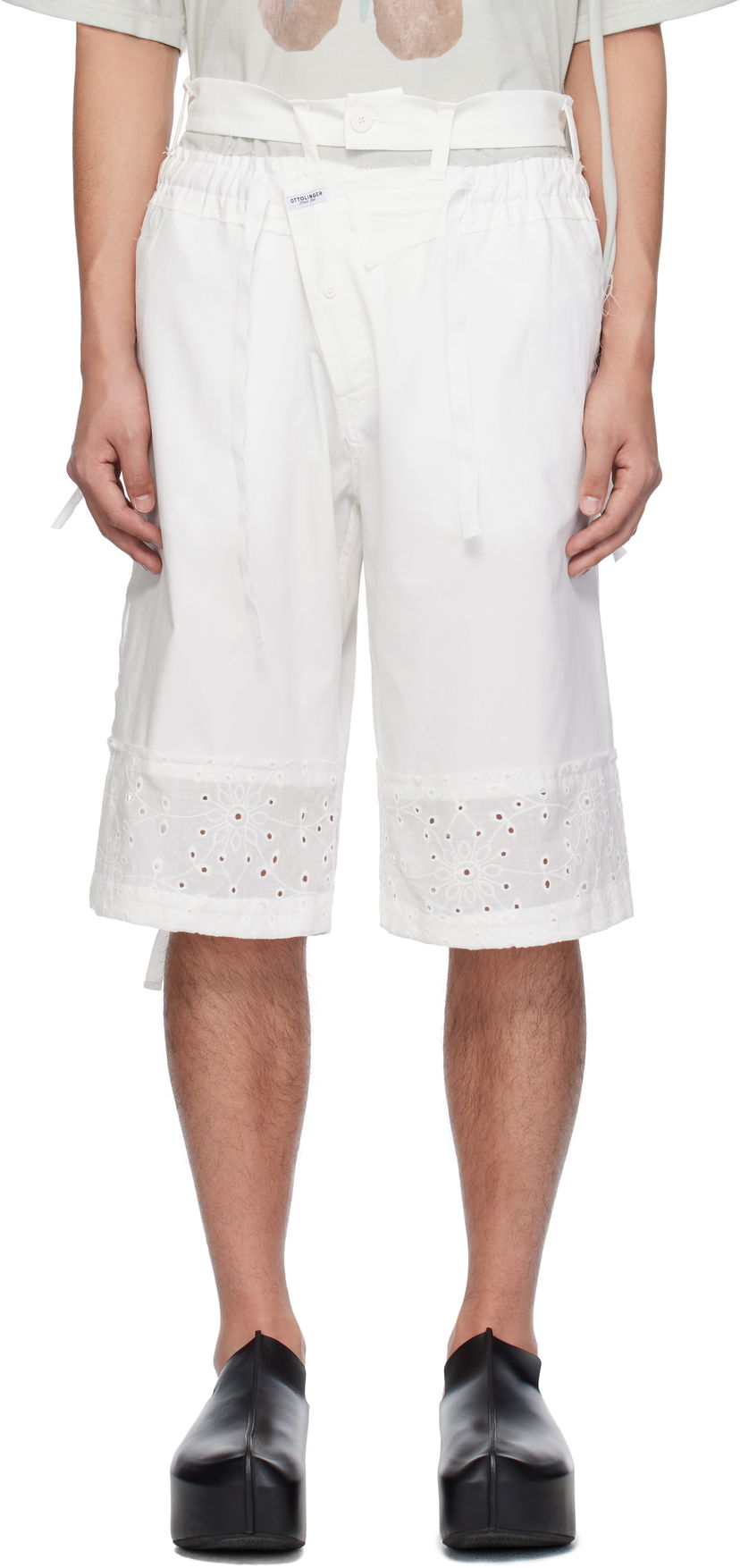 Kratke hlače Ottolinger Ottolinger Baggy Cargo Shorts Bijela | 106-200206-01