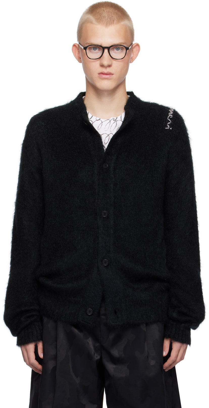 Džemper Marni Cardigan Fuzzy Crna | CDMG0150A0 UFU172