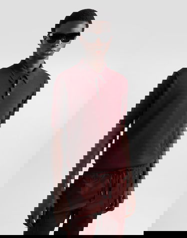 Polo majica Dolce & Gabbana Dolce & Gabbana Fine-Gauge Cashmere Polo Shirt Tamnocrvena | GXZ02TJBW05R2723, 3