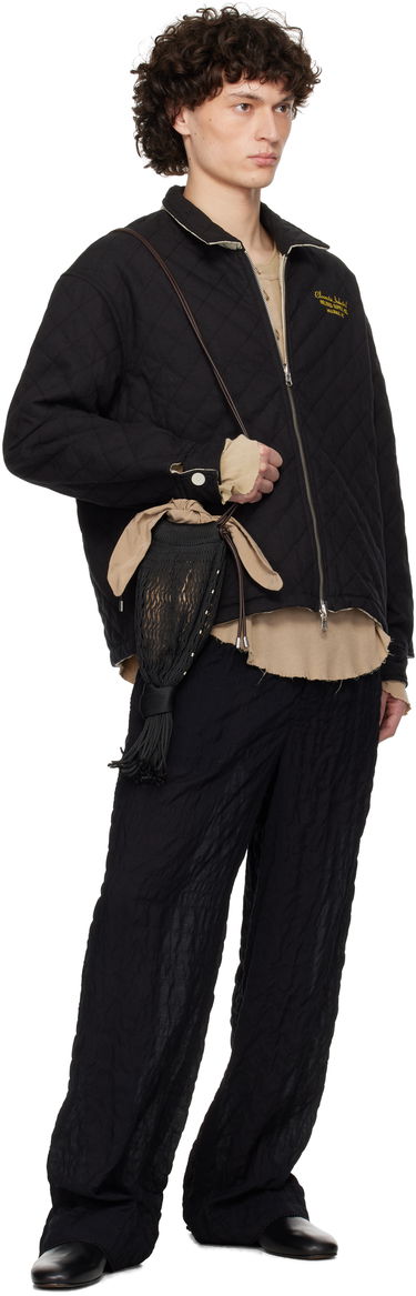 Bomber jakna Bode Bode Bloomstein Quilted Reversible Jacket Crna | MRS25JA028, 4