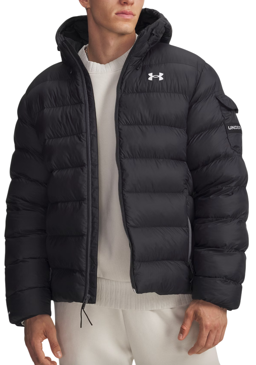 Pernata jakna Under Armour Under Armour Sportswear Puff Hooded Jacket Crna | 6006360-003, 0