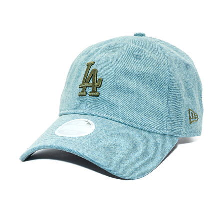 Kapa New Era MLB Denim 9TWENTY LA Dodgers Adjustable Hat Plava | 60667479