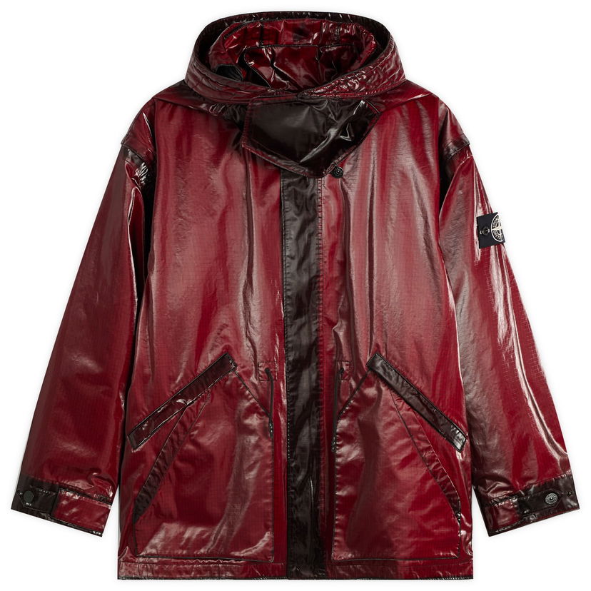 Parka Stone Island Ripstop Prismatico Parka Jacket, Size Large Crvena | K2S154100079-V0012