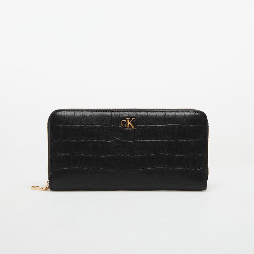 Novčanik CALVIN KLEIN Calvin Klein Croc Long Zip Aro Wallet Crna | LV04F1096G UB1