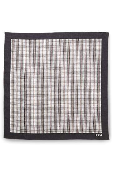 Šal BOSS Plaid Patterned Bandana with Contrasting Border Višebojno | 50546032