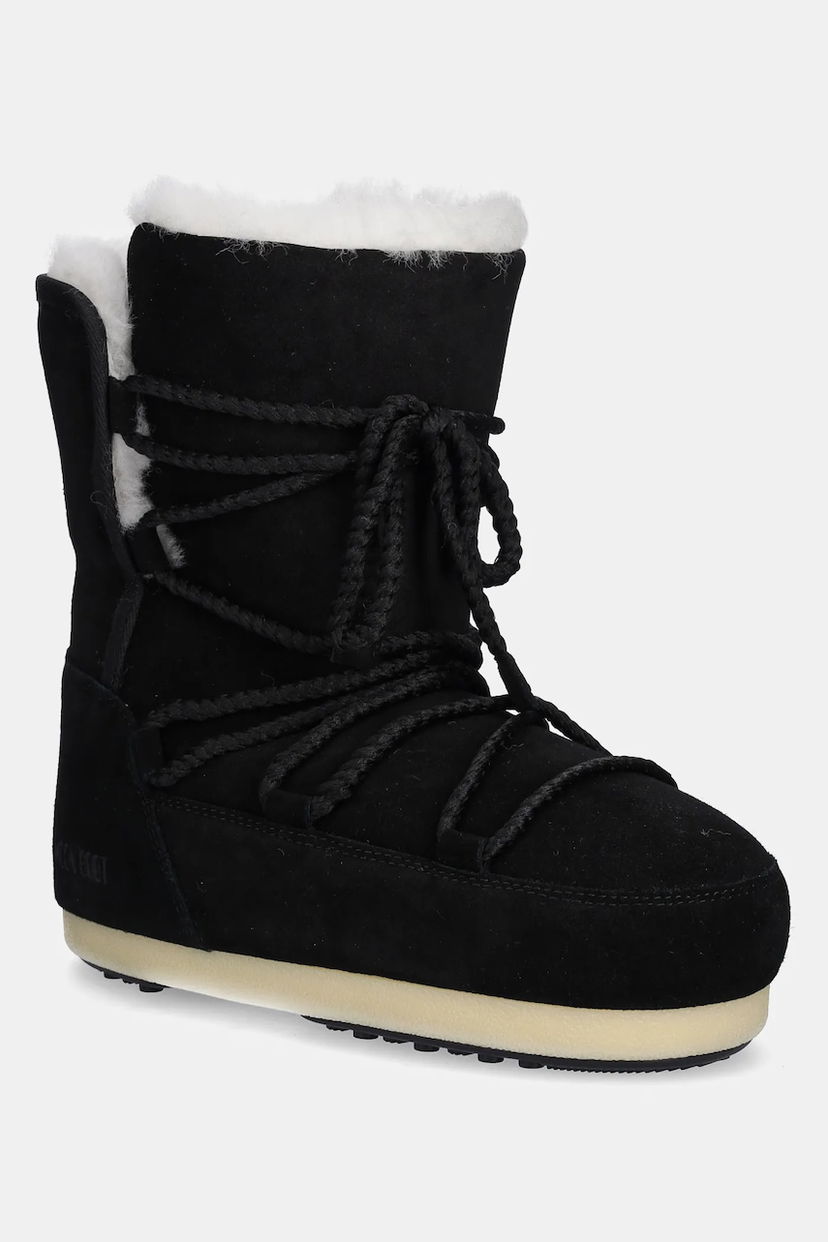 Tenisice i cipele Moon Boot EVX Suede Shearling Lined Snow Boots Crna | 80D1470050.N001