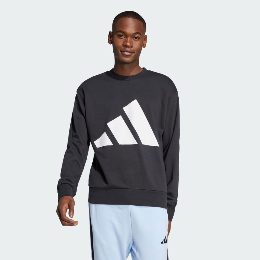 Dukserice adidas Performance Essentials Big Logo Sweatshirt Crna | JE8949