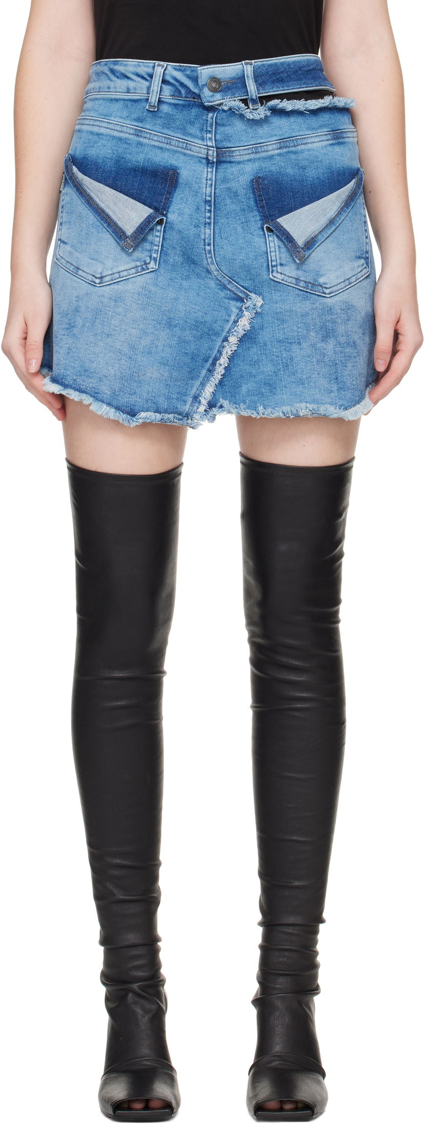 Suknja Ottolinger Ottolinger Reversed Denim Miniskirt Plava | 117-301117-02