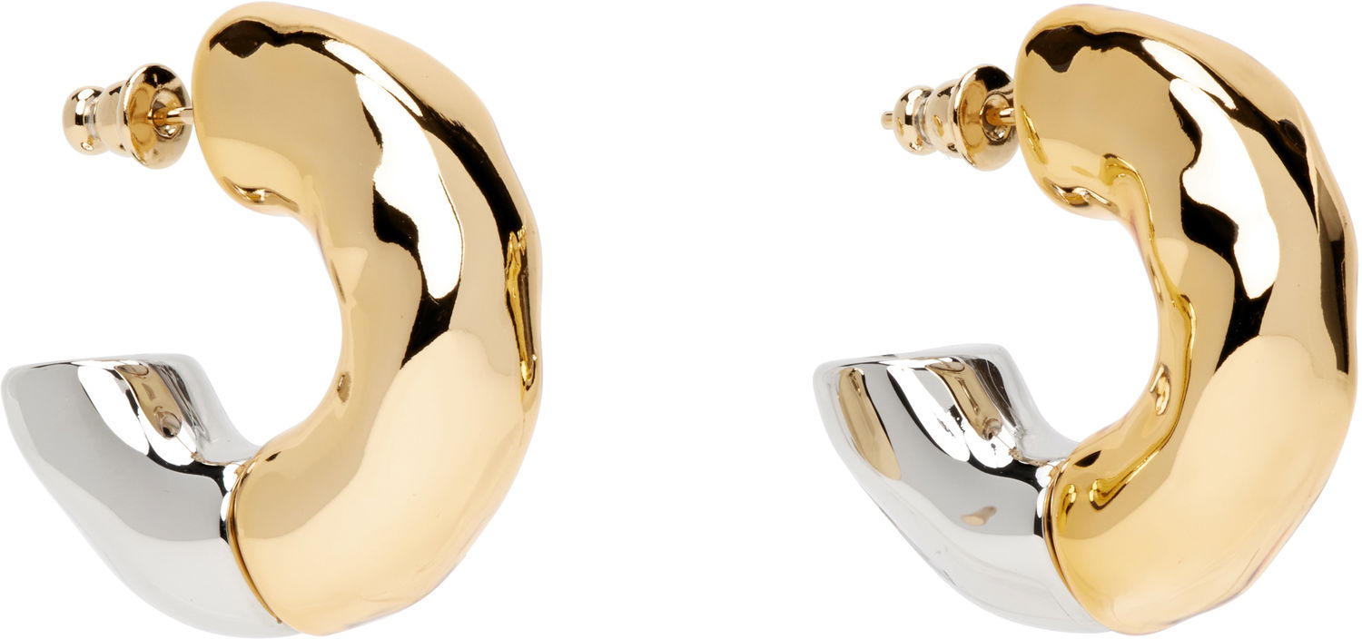 Naušnice AMI AMI Paris Dune Hoop Earrings Metalik | UJW219.361, 1