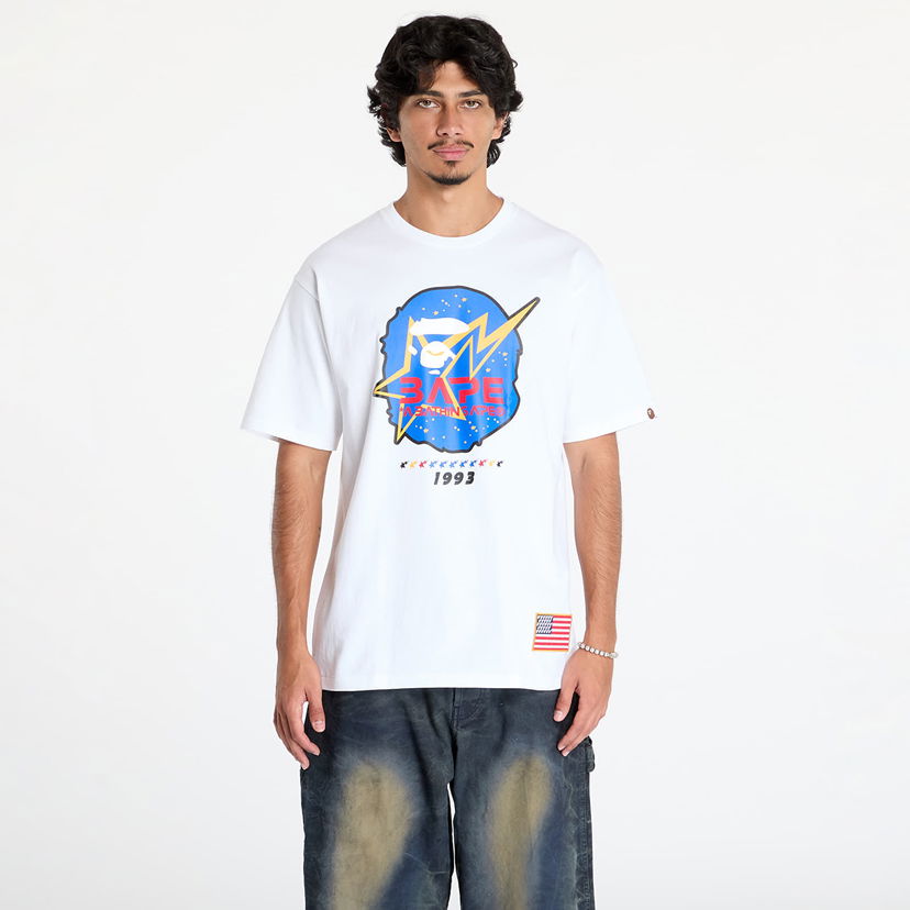 Majica kratkih rukava BAPE Space Ape Head Tee White Bijela | 001TEK701016F WHT