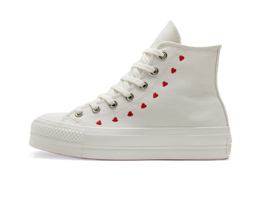 Tenisice i cipele Converse Chuck Taylor All-Star Lift Hi "Embroidered Hearts" W Bijela | A01599C