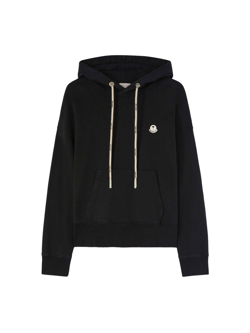 Dukserice Moncler Palm Angels x Logo Patch Hoodie Crna | I209L8G00011M2513999 & PMBB162T24FLE0011000