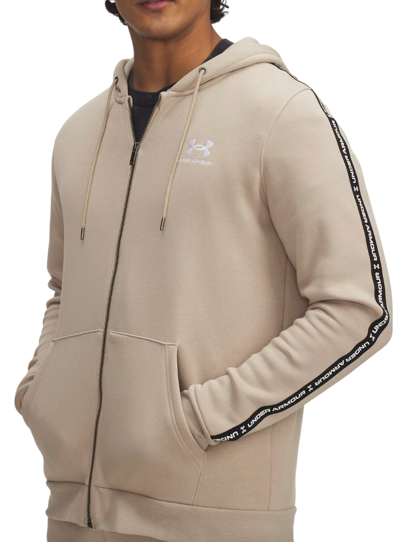 Dukserice Under Armour Icon Fleece Taped Full-Zip Hoodie Bež | 1390298-299