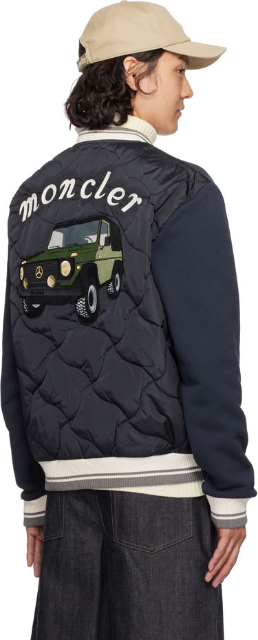 Džemper Moncler Moncler Genius Mercedes-Benz by NIGO Sweatshirt Cardigan Tamnoplava | K14018G0000589AWV, 2