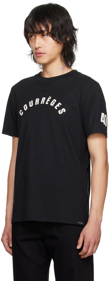 Majica kratkih rukava Courrèges Courrèges Straight Graphic T-Shirt Crna | 124JTS008JS0112, 3