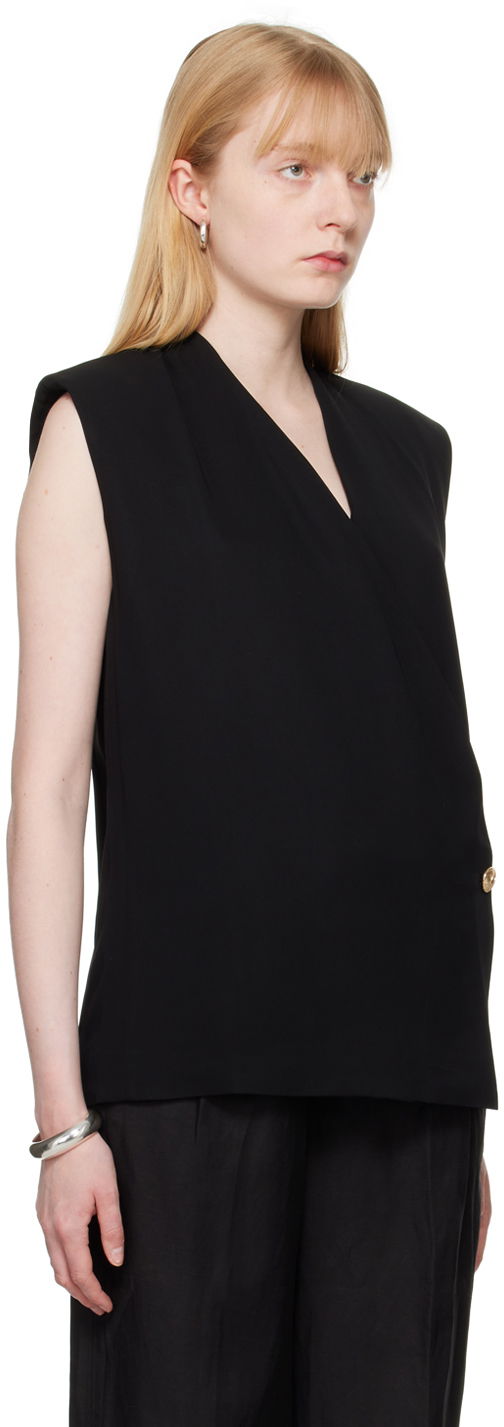 Prsluk Anine Bing Wrap Sleeveless Top Crna | A-07-4835-BLK26, 1