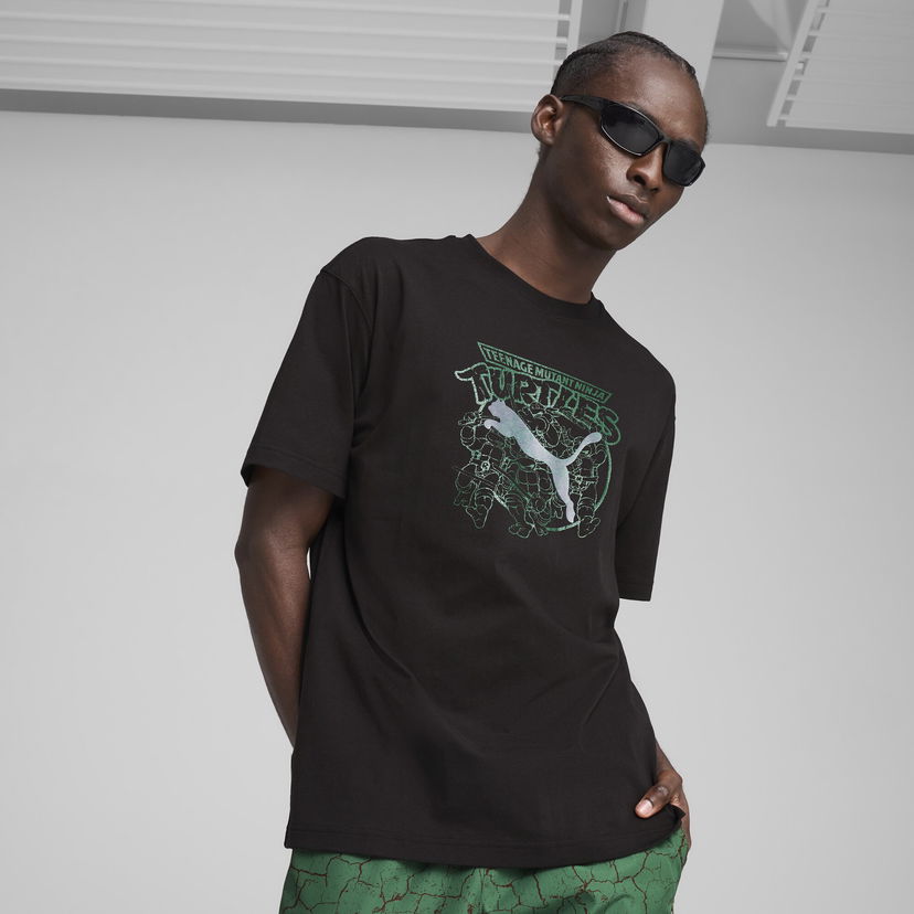 Majica kratkih rukava Puma PUMA x TMNT Relaxed Fit Graphic Tee Crna | 630099_01
