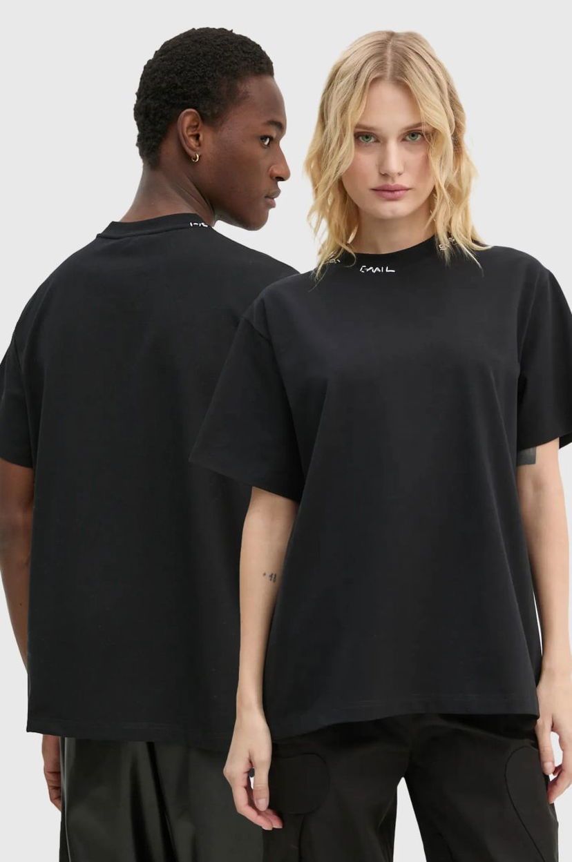 Majica kratkih rukava HELIOT EMIL Black T-Shirt Crna | AW24.M.09.127.BLK01