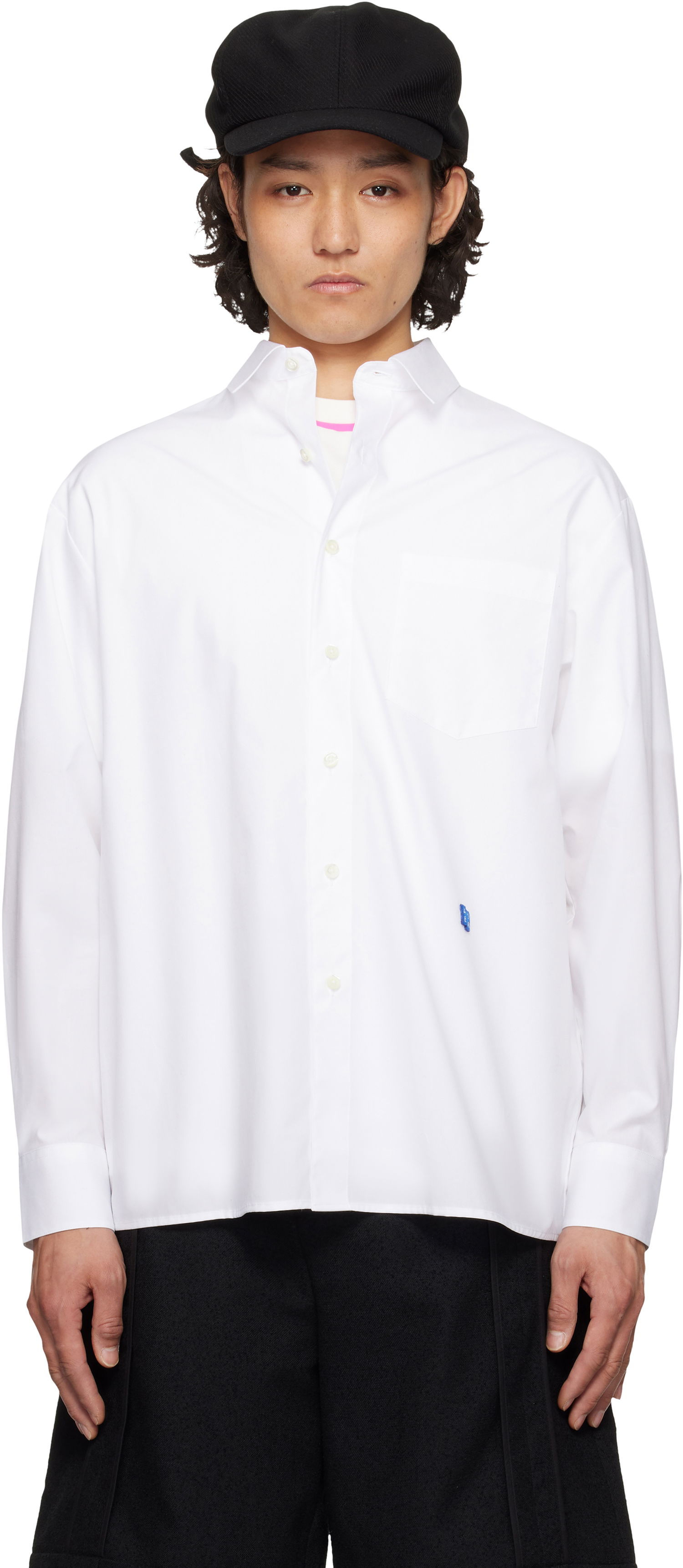 Košulja ADER ERROR ADER error Sig TRS Tag 01 Button-Down Shirt Bijela | BO42FYSH0101WH, 0