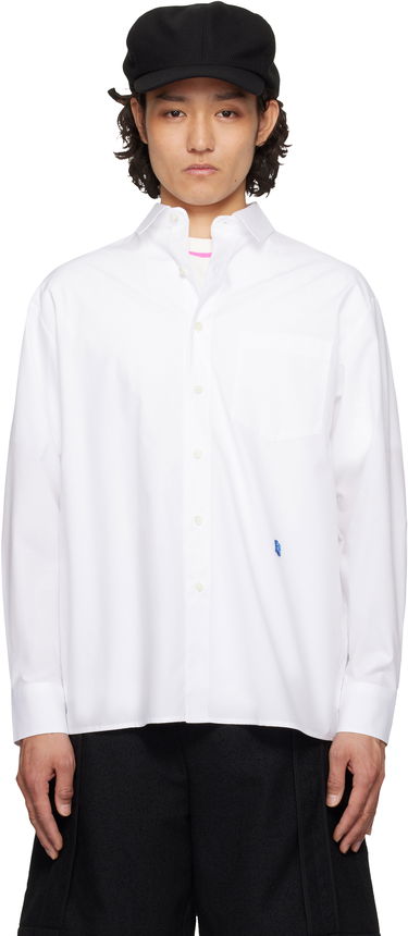 Košulja ADER ERROR ADER error Sig TRS Tag 01 Button-Down Shirt Bijela | BO42FYSH0101WH, 0