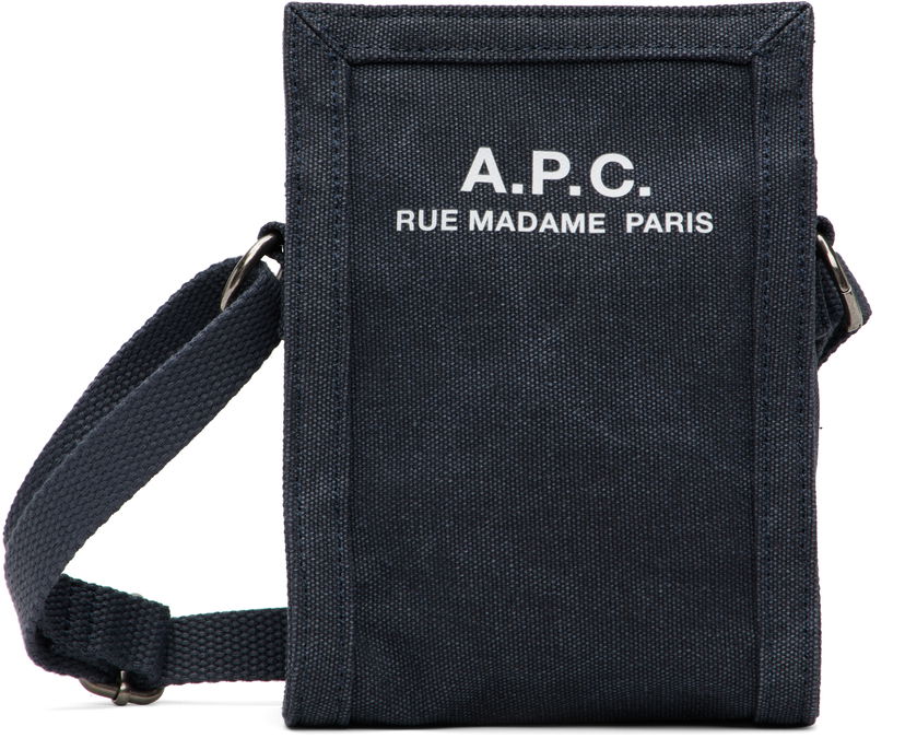 Ruksaci i torbe A.P.C. A.P.C. Recuperation Crossbody Phone Pouch Tamnoplava | COHGV-H61931