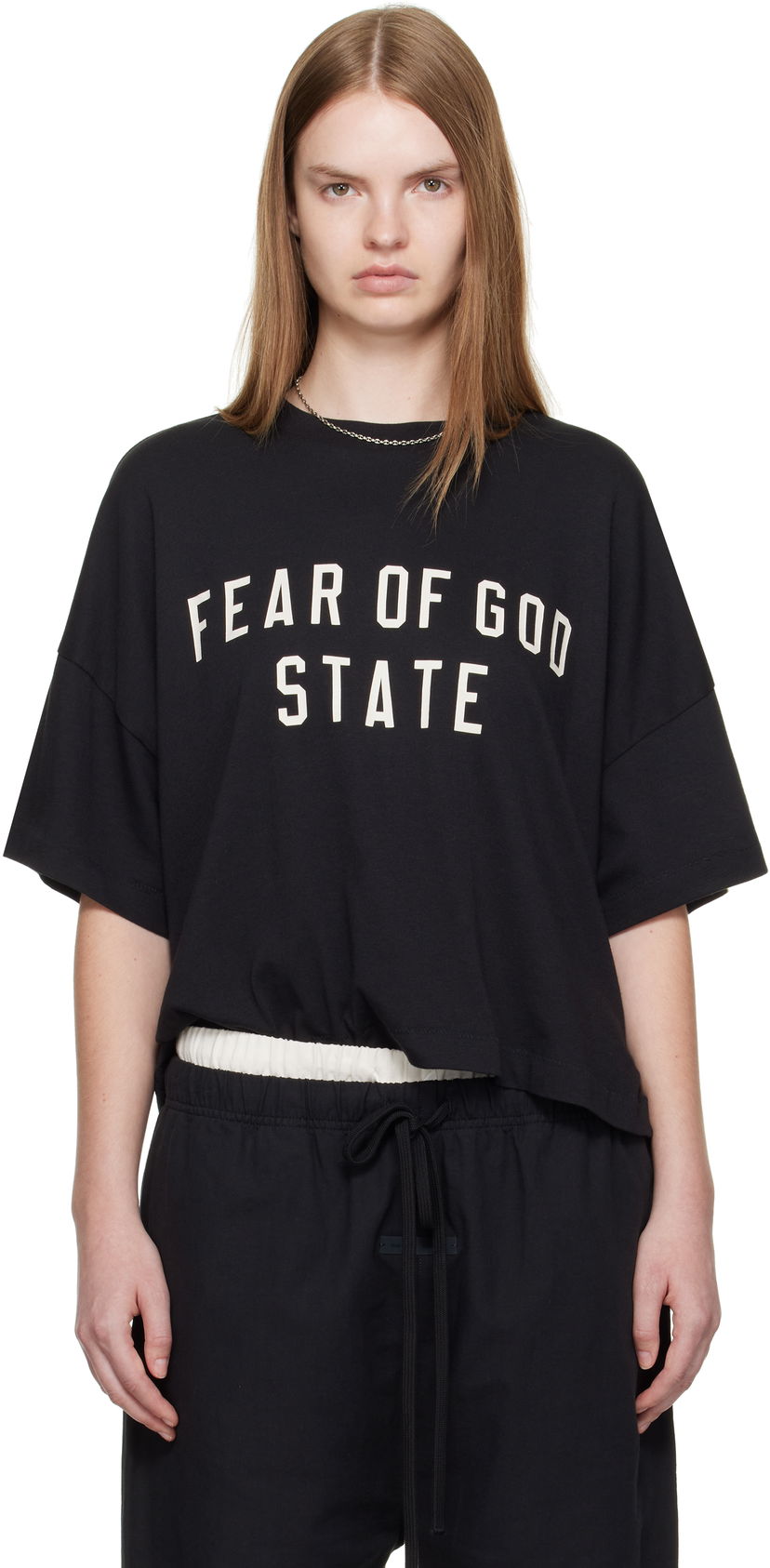 Majica kratkih rukava Fear of God Fear of God ESSENTIALS Boxy T-shirt Crna | 125SP257160FW