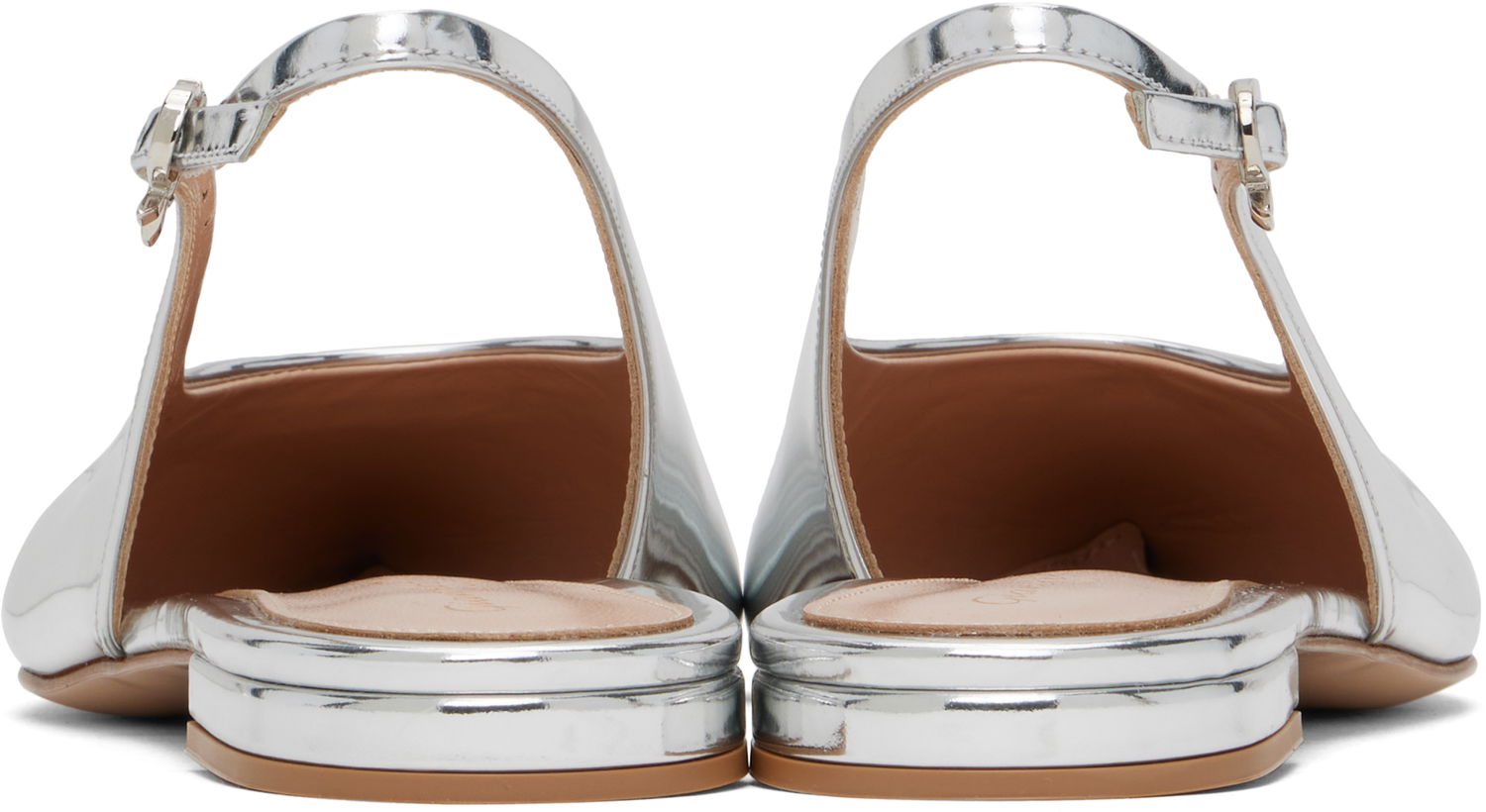 Tenisice i cipele Gianvito Rossi Gianvito Rossi Robbie Sling Ballerina Flats Metalik | G95546-05RIC-MET, 1