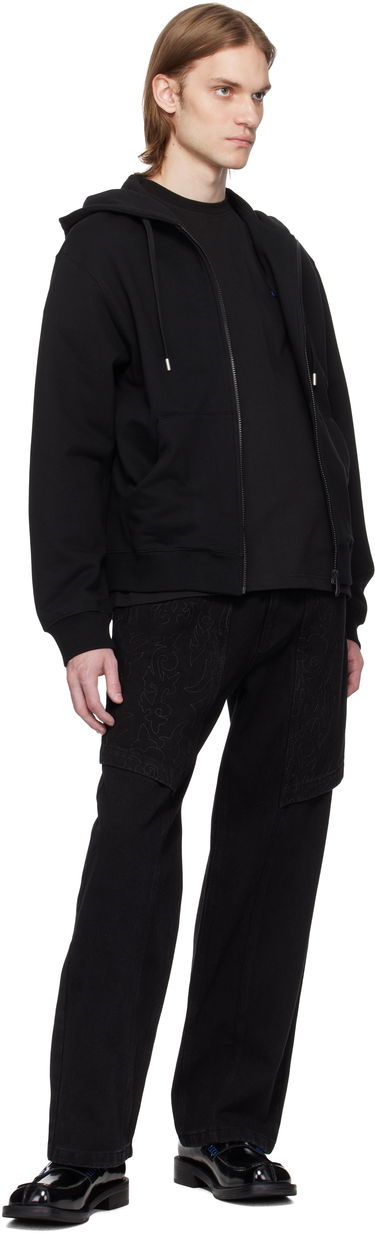 Dukserice ADER ERROR ADER error TRS Tag Zip-Up Hoodie Crna | BO42FYHD0401BK, 3