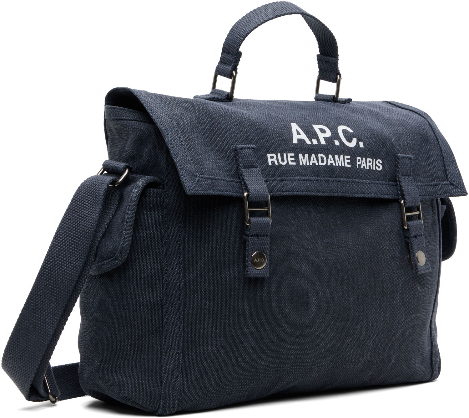 Torba za rame A.P.C. A.P.C. Recuperation Satchel Bag Tamnoplava | COHGV-H61930, 1