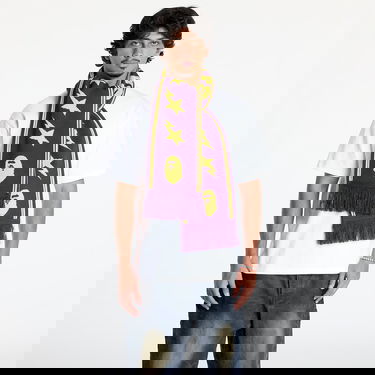 Šal BAPE Jacquard Bape Logo Long Scarf Ljubičasta | 001GDK801011M PUR, 0