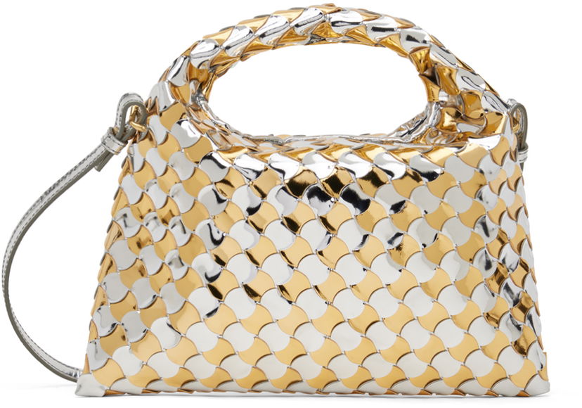 Torba za rame Bottega Veneta Mini Shoulder Bag Metalik | 777572 V3X72