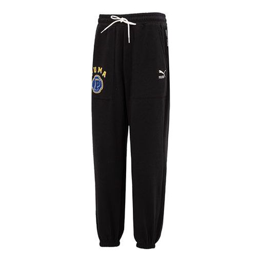 Trenirka Puma Team Logo Fleece Pants Crna | 622277-01