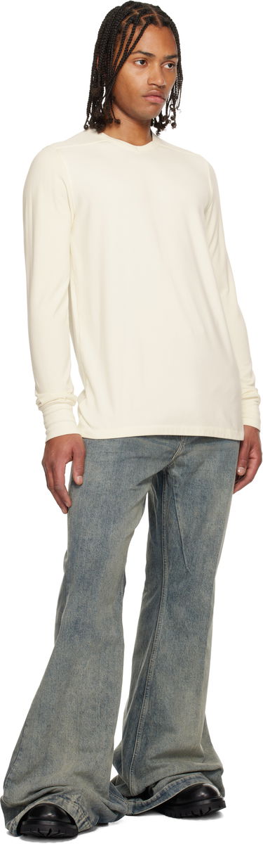 Majica kratkih rukava Rick Owens Concordians Thermal T-shirt Bijela | RR02E1225 JPT, 3