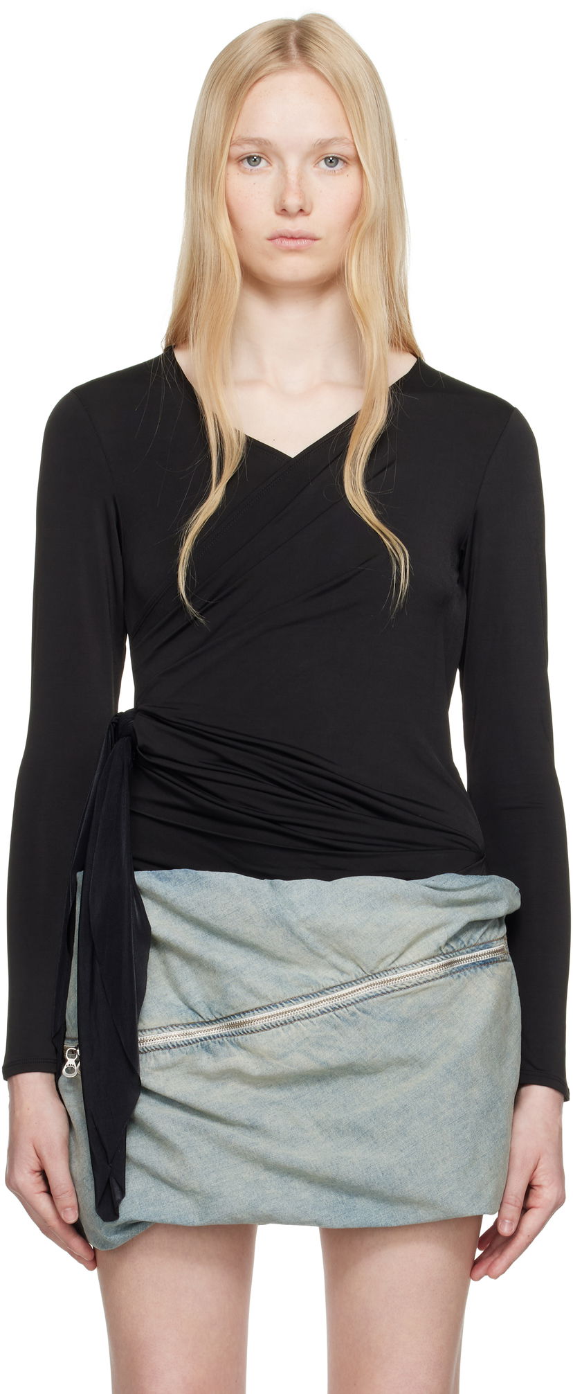 Suknja Diesel Diesel T-Crissy Wrap Top Crna | A18920 0BLBC