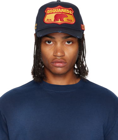 Kapa DSQUARED2 Dsquared2 Baseball Cap with Patch Tamnoplava | BCM0493 05C00001 3073, 0