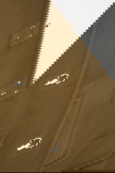 Kaputi Drôle de Monsieur Wool Blend Caban Jacket with Metallic Toggle Fasteners Zelena | I.JT248.WO042, 4